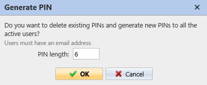 pin generieren.